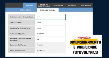 Planilha de Dimensionamento e Viabilidade Fotovoltaica