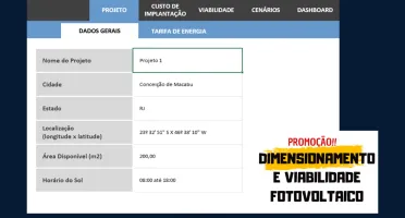 Planilha de Dimensionamento e Viabilidade Fotovoltaica