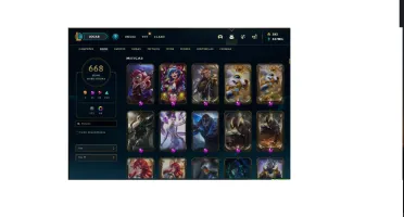 Conta LoL, 668 skins e todos os campeões + conta valorant