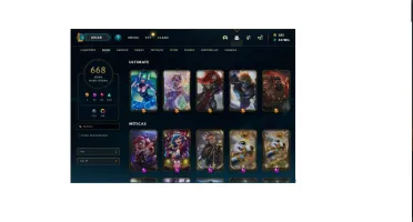 Conta LoL, 668 skins e todos os campeões + conta valorant