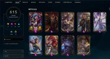 Conta LoL (desde 2010 - 615 skins - *Juiza Kayle - Lux TUDO)