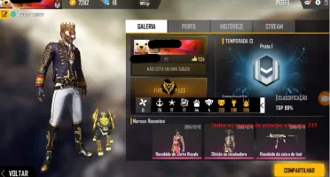 Conta Free Fire GEMADA