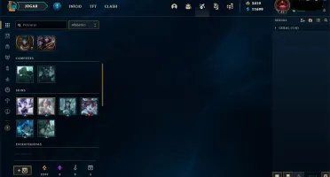 CONTA DE LOL 2014 3.4K de RP e 11K de Essencia Azul 89 skins