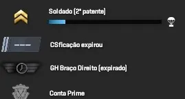 Conta CS2 - Com 4 Medalhas e Prime - Counter Strike