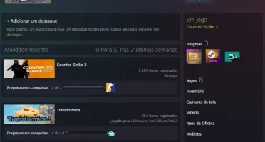 Conta CS2 - Com 4 Medalhas e Prime - Counter Strike