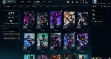 Vendo ACC LOL 424 Skins