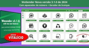 WA Sender 2025 - Versão 3.5 e Versão 3.2 (entrega imediata)