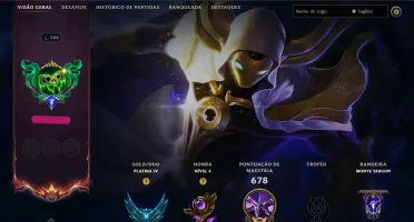 Conta League Of Legends - 400 Skins - Level 350+ - Platina