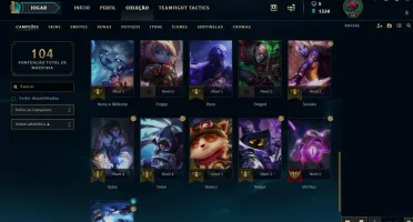 CONTA LOL PLATINA 1 - LVL 56