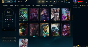 Conta LOL LVL 190 | 155 Campeões| 68 Skins |UNRANKED| 2013