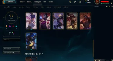 Conta de lol BARATA MUITAS SKINS MMR ALTO