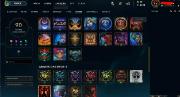 Conta de lol BARATA MUITAS SKINS MMR ALTO