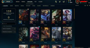 Conta de lol BARATA MUITAS SKINS MMR ALTO
