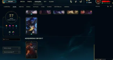 Conta de lol BARATA MUITAS SKINS MMR ALTO