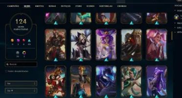 Conta League of Legends Nível 202 com 113 skins(9 Lendárias)