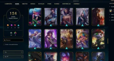 Conta League of Legends Nível 202 com 113 skins(9 Lendárias)