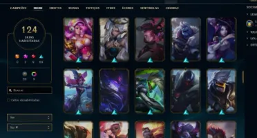 Conta League of Legends Nível 202 com 113 skins(9 Lendárias)