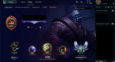 Conta Diamante 2 | Todos os Champs |61 skins | 164 ícones