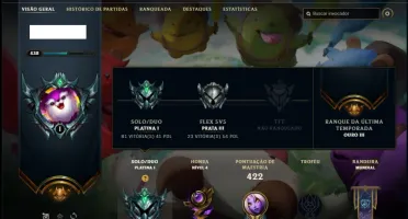 Conta platina 1 com TODOS os champs, 230 skins ( MAIN SUP )