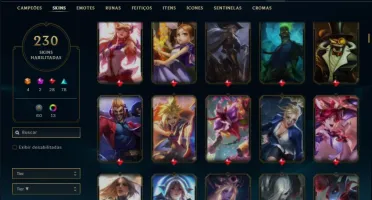 Conta platina 1 com TODOS os champs, 230 skins ( MAIN SUP )