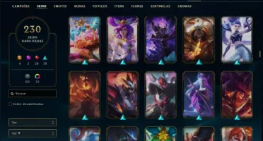 Conta platina 1 com TODOS os champs, 230 skins ( MAIN SUP )