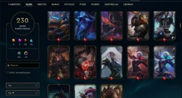 Conta platina 1 com TODOS os champs, 230 skins ( MAIN SUP )