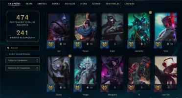 Conta com 229 skins gold 2