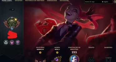 Conta Lol Bronze, 40 Skins, 1 Ultimate, Mitica, Lendaria