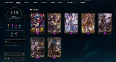 Conta LOL Gold 3 All Champs Lv 596