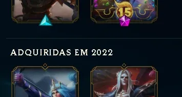 Conta League Of Legends Relíquia