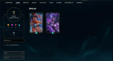 Conta Unranked com 17 Champs e 2 Skins (Nivel 31)
