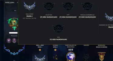 Prata 1 com TODOS os Champs e 311 Skins ( ADC / JG )
