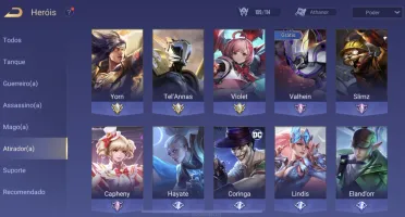 Vende-se conta no arena of valor