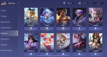 Vende-se conta no arena of valor