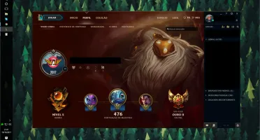 Conta League of Legends Ouro; 46 skins, 137 champ, 8 runepag