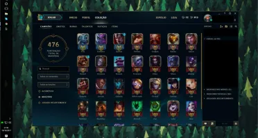 Conta League of Legends Ouro; 46 skins, 137 champ, 8 runepag