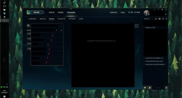 Conta League of Legends Ouro; 46 skins, 137 champ, 8 runepag