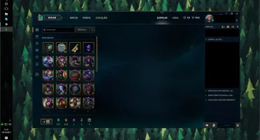 Conta League of Legends Ouro; 46 skins, 137 champ, 8 runepag
