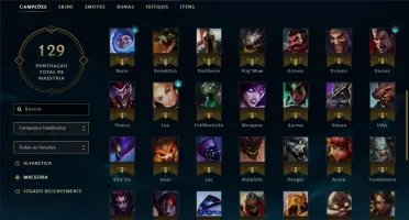 CONTA LEAGUE OF LEGENDS NIVEL 33 - 89 CAMP - 27 SKINS