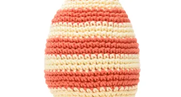 Ovo de Páscoa Alaranjado em amigurumi