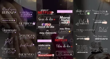 Storys Criativos Figurinhas Instagram +6000