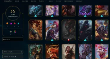 LOL conta 35 skils Gold IV