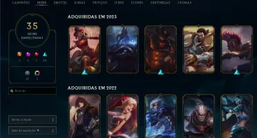 LOL conta 35 skils Gold IV