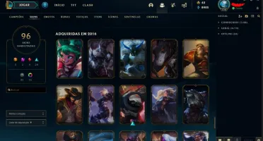 Conta com honra 5 e todos os campeões