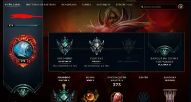 Conta com honra 5 e todos os campeões