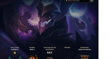 Conta lol lvl 450+ 140 skins honra 5 todas seasons