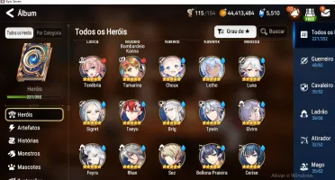 [Epic Seven] Conta com muitos ML'S e Limitados!