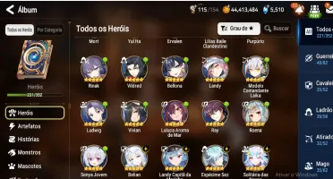 [Epic Seven] Conta com muitos ML'S e Limitados!