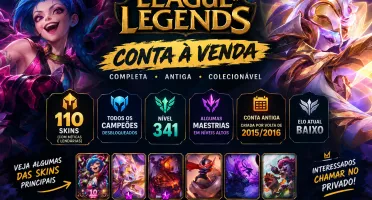🔥 Conta League Of Legends — 110 Skins + Todos Os Campeões