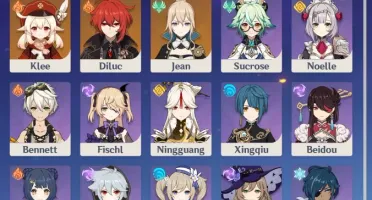 Conta Genshin Hutao, Diluc c1, Jean c1 e Klee- Ar46